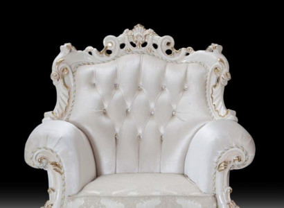 Chesterfield Design Sessel Polster Luxus Textil Couchen 1 Sitzer Königlicher